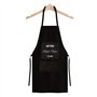 CADEAUX.COM - Tablier Cuisine Homme Noir Taille Unique 100% Polyester - Tablier Barbecue Homme Chef Papa - Cadeau fete des peres