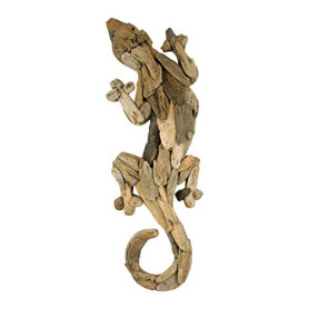 Gecko en Bois flotté 50cm - Décoration Murale
