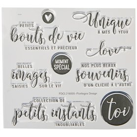 Florilèges Design FDCL216005 Tampon Plastique Transparent 13