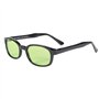KD's 2016 - Lunettes de soleil sportifs et motards - homme & femme - s'adaptent sous casque moto vélo ski - Verres vert clair UV