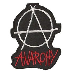 Patche Écusson Anarchie Anarchiste Cerclé Patch Brodé Thermocollant