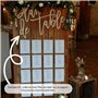 TE Whaka | Plan de table - Mot en plexiglass doré découpé | 30 x 20 cm | DIY mariage à coller sur le plan de table mariage - Déc