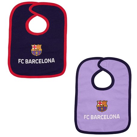 Lot 2 x Bavoir Barça - Collection Officielle FC Barcelone - bébé garçon