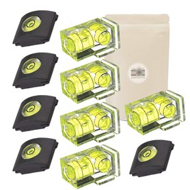 X10 Kit de 2 Niveau à Bulle différents à Fixer sur Griffe Flash Sabot pour Appareil Photo Protection Canon Pentax Olympus Panaso