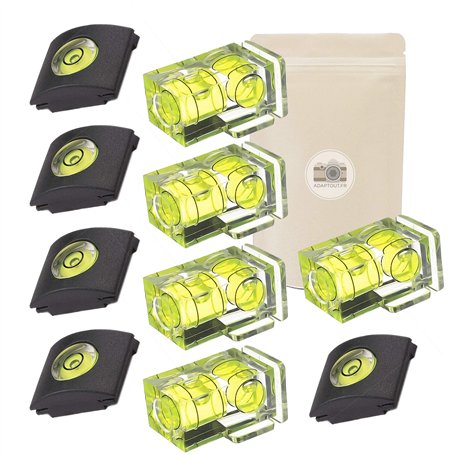X10 Kit de 2 Niveau à Bulle différents à Fixer sur Griffe Flash Sabot pour Appareil Photo Protection Canon Pentax Olympus Panaso