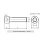 X6 Vis 1/4 1 Pouce + cle Allen Vis américaine de Longueur 25 mm 25mm 1" Pas de vis Standard Type Kodak pour Accessoire Photo - A
