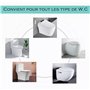 PARENCE.- Eclairage LED pour WC/Capteur de Mouvement Luminaire pour Toilette et Salle de Bain/Lumière Veilleuse avec 8 coloris D