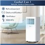 KLIM K9000 | Climatiseur Mobile Silencieux 3 en 1 + NOUVEAUTÉ 2024 + Déshumidificateur + Climatiseur Portable 9000 BTU + Ventila