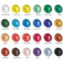 Zenacolor - Kit de Peinture Acrylique (40 pièces) - 24x12ml Peintures- Avec 5 Toiles à Peindre, 10 Pinceaux, 1 Palette - Set Pei