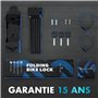 Zenacross - Antivol Vélo Haute Sécurité - Cadenas Résistant en Acier Carbone avec Support - Technologie SteelSecure et 3 clés po