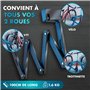 Zenacross - Antivol Vélo Haute Sécurité - Cadenas Résistant en Acier Carbone avec Support - Technologie SteelSecure et 3 clés po
