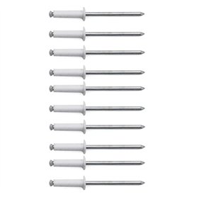Lot de 10 Rivet Blanc Plaque D'IMMATRICULATION Voiture Auto Moto Scooter MOBYLETTE Protection Plastique VIS Boulon Fixation