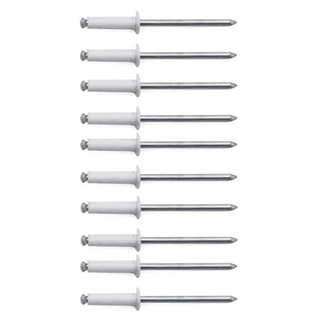 Lot de 10 Rivet Blanc Plaque D'IMMATRICULATION Voiture Auto Moto Scooter MOBYLETTE Protection Plastique VIS Boulon Fixation
