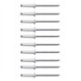 Lot de 10 Rivet Blanc Plaque D'IMMATRICULATION Voiture Auto Moto Scooter MOBYLETTE Protection Plastique VIS Boulon Fixation