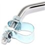 cyclingcolors 2x rétroviseur vélo chromé rond 75mm à collier réversible gauche droite guidon 22mm cycle ville route vintage (1 P