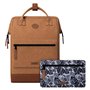 CABAIA - Sac à Dos Adventurer Moscou - Maxi 23L - Déperlant - Compartiment Ordinateur Portable 15" - 2 Poches - Certifié Vegan -