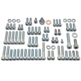 Easyboost Kit de visserie complet 59 vis acier zingué CHC pour MBK Booster Nitro Ovetto Mach-G Stunt Rocket Yamaha Bw's Slider A
