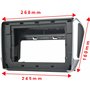 Sound-way Kit de Montage Autoradio, Façade Cadre de Radio 10.1"/ 9" Pouces, Adaptateur Compatible avec Peugeot 208/2008 2013-201