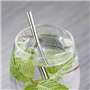 Pailles courtes en INOX 304 | Lot de 10 | Marque française Novela Global (Argent)
