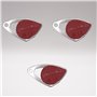 Lot de 3 Badges de Proximité Intratone rouge 08-0104 – Sécurisé RFID | Étanche IP68 | Accès Contrôlé pour Copropriétés et Immeub