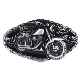 CUSTOMprivé Boucle ceinture ceinturon moto custom type harley universelle pour motards Bikers et Trikers