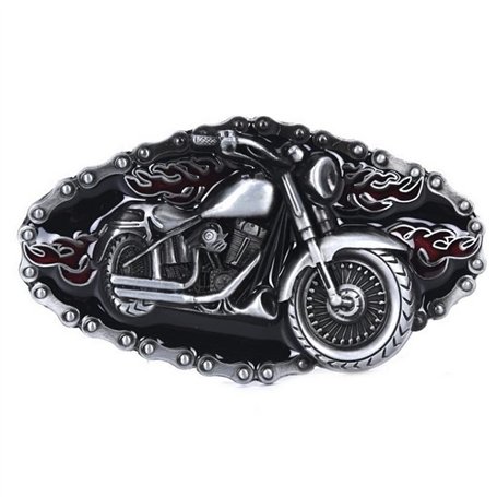 CUSTOMprivé Boucle ceinture ceinturon moto custom type harley universelle pour motards Bikers et Trikers