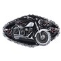 CUSTOMprivé Boucle ceinture ceinturon moto custom type harley universelle pour motards Bikers et Trikers