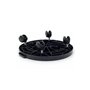 KZ GARDEN - Support à Roulettes Rond diamètre 30 x 7 cm 4 roues - Porte Plante, Pot de Fleurs 170 kg max - Polypropylène Anti Ch