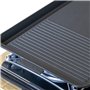 INTEC - Kit Plancha Gaz 2en1 Complet - Réchaud 2 feux Inox 4400W + Plaque Grill + 4 Cartouches Gaz Butane Intérieur/Extérieur