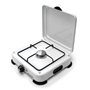 INTEC - Plaque de cuisson gaz 1 feu 1500W Brûleur acier Réchaud Gaz butane ou propane Blanc laqué Grille Couvercle