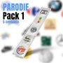 CALLVIN | Pack de 5 Préservatifs Parodique 2 | Personnalisés Mesure ton Plaisir | Idée de Cadeau Drôle | Pour des Moments Amusan