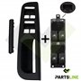 Cache Revêtement AVEC Platine Noire de Lève Vitre Avant Gauche Côté Conducteur équivalent à 1J4959857D 3B1867171E 1J4959857