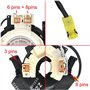 Partsline Contacteur tournant Capteur angle de braquage commodo clignotant compatible avec Qashqai, Note, Micra, X-Trail équival
