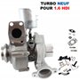 Partsline Turbo avec kit montage (sans retour de consigne) compatible avec Berlingo C2 C3 C4 C5 FOCUS 1007 206 207 3008 307 308 