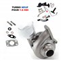 Partsline Turbo avec kit montage (sans retour de consigne) compatible avec Berlingo C2 C3 C4 C5 FOCUS 1007 206 207 3008 307 308 