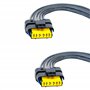 Lot 2 Kits Réparation Connectique Fiche Électrique AVEC Prise Faisceau ET Câblage Pour Module Temic (non inclus) compatible pour
