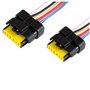 Lot 2 Kits Réparation Connectique Fiche Électrique AVEC Prise Faisceau ET Câblage Pour Module Temic (non inclus) compatible pour