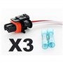 PARTSLINE - (Lot de 3) Kit Réparation Prise Fiche Connecteur Connectique Cablage Faisceau Electrique Cable Injecteur 2,8 HDI JTD