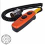 Partsline Télécommande filaire 2 boutons montée/descente pour hayon élévateur prise 7 broches fixation magnétique équivalent à E