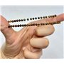 Bracelet en Pierres Naturelles véritables Oeil de tigre Perles de taille 4MM Pierres fines et Précieuses Bracelet Homme Bijoux H