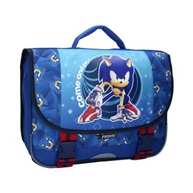 mybagstory Cartable Sonic Enfant – Sac à Dos École Primaire Garçon – Grand Format 33x38x12 cm – Confort Rembourré – Idéal CP CE1