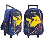 mybagstory - Sac à Dos à roulettes Pokémon Pikachu – Trolley Enfant 42x31x18 cm – 2 Compartiments – Sac école Maternelle ou Prim
