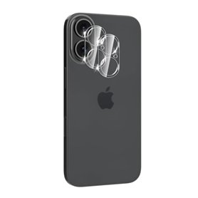 HQ-CLOUD® Lot de 2 Protection Objectif Caméra Arrière en Verre Trempé Pour iPhone 16 (6