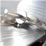 Trancheuse à Jambon Premium 250 mm – Épaisseur Réglable 0 à 15 mm – Design Noir Élégant – Haute Performance et Robustesse