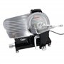 Trancheuse à Jambon Premium 250 mm – Épaisseur Réglable 0 à 15 mm – Design Noir Élégant – Haute Performance et Robustesse