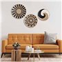 GFYWZ Lot de 3 paniers muraux décoratifs tressés suspendus bols décoratifs naturels, paniers plats tissés, paniers muraux en jon