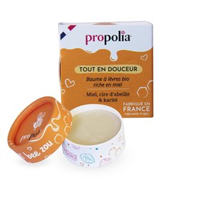 PROPOLIA - Baume à lèvres Miel - Répare et nourrit les lèvres sèches et abîmées - Miel