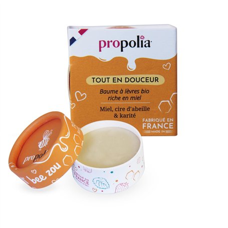 PROPOLIA - Baume à lèvres Miel - Répare et nourrit les lèvres sèches et abîmées - Miel