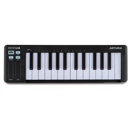 Arturia MicroLab MK3 - Contrôleur MIDI compact 25 touches sensibles à la vélocité