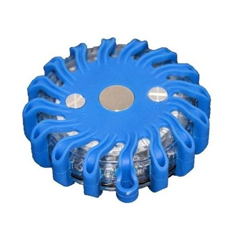 Balise Pro de signalisation gyrophare Pro 16 LEDs Bleue Rechargeable LEDwarning